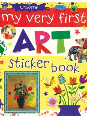 Usborne My Very First Art Sticker Book 尤斯伯恩 艺术故事贴纸书 10页贴纸 绘画艺术启蒙 英文原版进口儿童图书