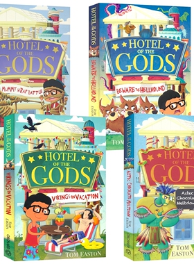 Hotel of the Gods 众神酒店1-4 神话科普 幽默冒险 桥梁章节小说 青少年英语课外读物 英文原版进口儿童图书