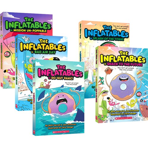 美国学乐充气艇大作战搞笑漫画