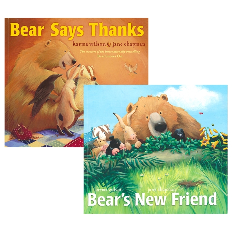 【自营】Bear's New Friend Bear Says Thanks 小熊的新朋友 小熊说谢谢 图画书 故事绘本 亲子读物 社交礼仪 英文原版进口儿童