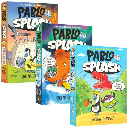 Pablo and Splash 巴勃罗与斯普莱什1-3 穿越冰河世纪 时空穿梭二人组 漫画桥梁书 儿童图像图画小说 幽默冒险故事 英文原版进口