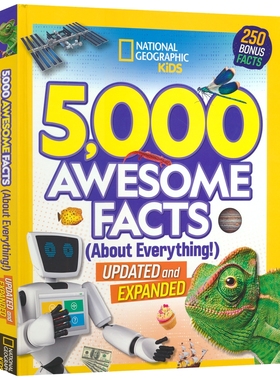 5,000 Awesome Facts (About Everything!) 5000个关于一切的事实 儿童百科科普读物 动物历史科学 奇闻趣事 英文原版进口儿童图书