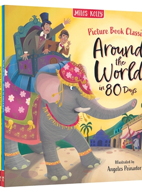 Picture Book Classics 经典儿童文学绘本10册 英语早教启蒙 图画故事书 睡前读物 天鹅湖 八十天环游地球 英文原版进口图书