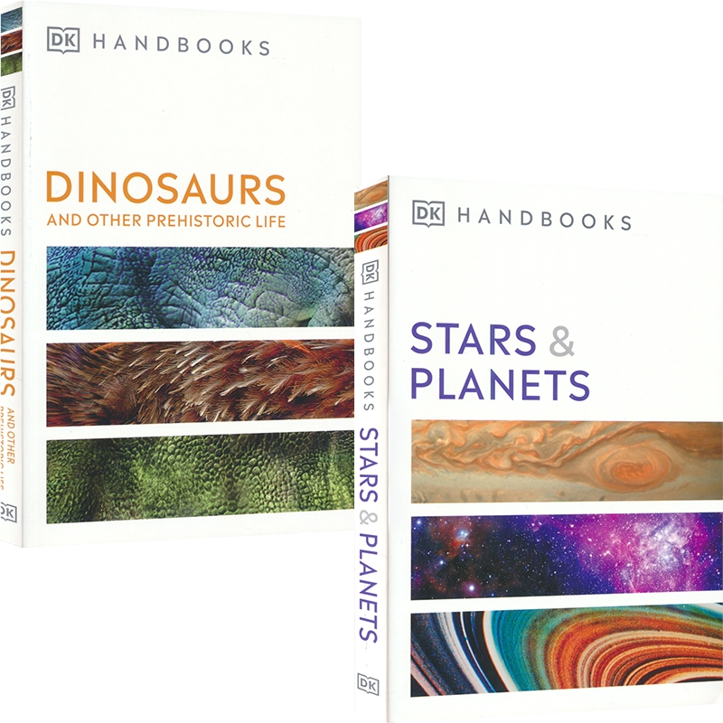 Dk Handbook Dinosaurs Stars and Planets DK手册指南  探索宇宙与恐龙的奥秘 恒星与行星 史前动物 儿童百科读物 英文原版