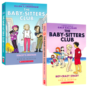 全彩漫画 进口儿童图书 Sitters 英文原版 英语课外读物 青少年成长故事 保姆俱乐部系列7 Club Baby The