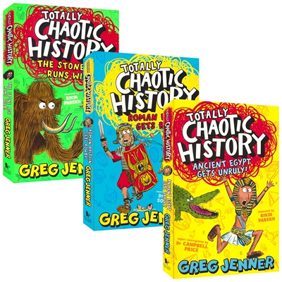【自营】Totally Chaotic History Ancient Egypt Roman Britain Stone Age 混乱的历史1-3 古埃及罗马石器时代 百科 英文原版进口
