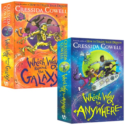 Which Way to Anywhere Round the Galaxy 通往任何地方的道路1-2 魔法科幻元素奇幻冒险章节小说 驯龙高手作者 英文原版进口图书