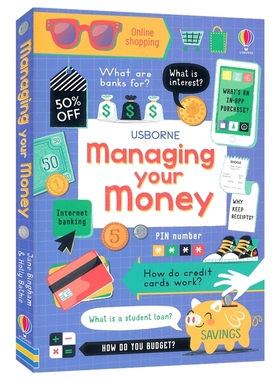 Usborne Managing Your Money Life Skills 青少年儿童理财指南  百科常识 英文学习 中学生课外读物 财商培养 英文原版进口图书