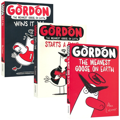 Gordon 地球上最坏的鹅戈登系列1-3 桥梁书 戈登组建乐队 戈登大赢家 英语课外读物 英文原版进口儿童图书