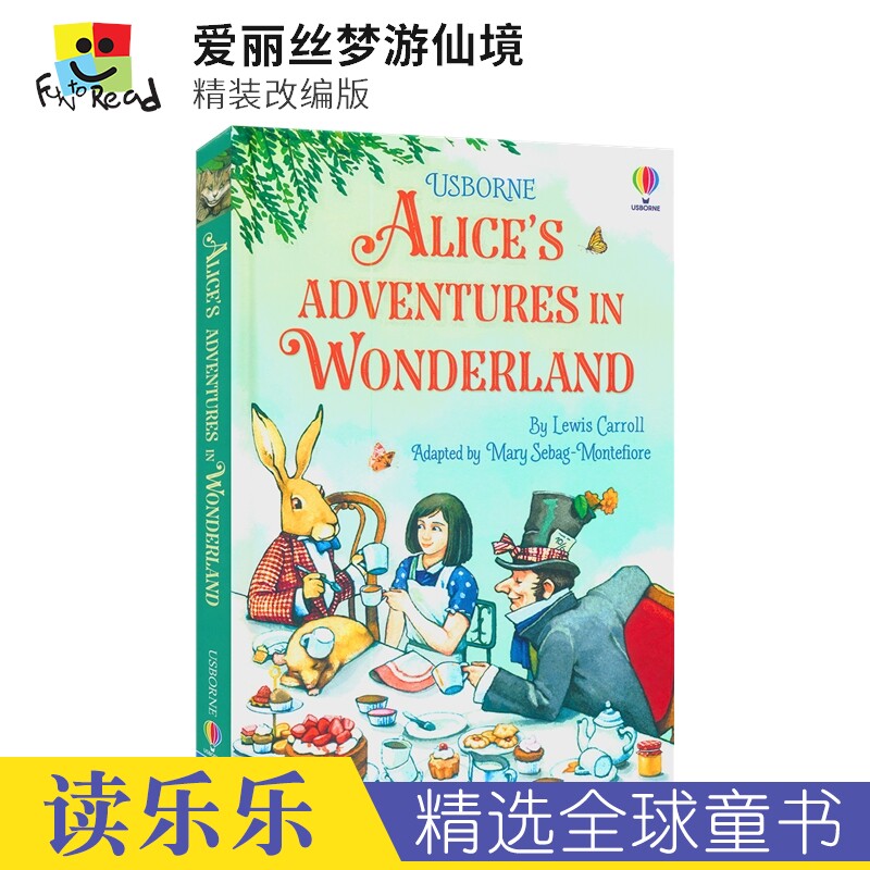 Usborne Classics Alice's In Wonderland 爱丽丝梦游仙境 精装改编版 章节小说 英文原版进口儿童图书