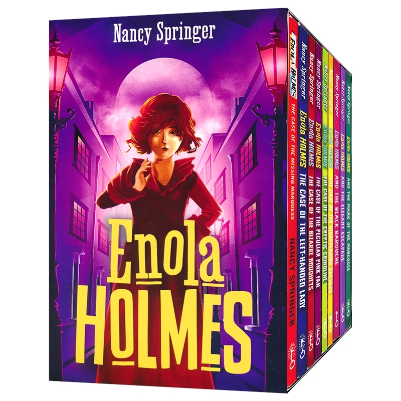 Enola Holmes 天才少女福尔摩斯 9册盒装 Netflix电影原著 青少年推理小说 英文原版进口儿童图书