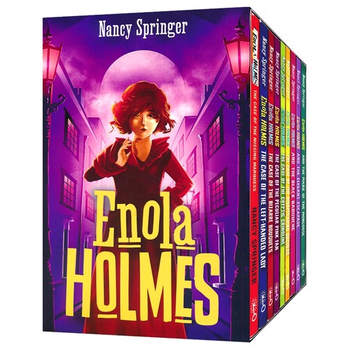 Enola Holmes 天才少女福尔摩斯 9册盒装 Netflix电影原著 青少年推理小说 英文原版进口儿童图书
