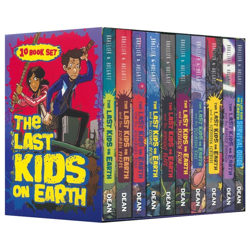 The Last Kids On Earth 地球上最后的孩子10册套装 英文原版章节小说 奇幻冒险 全彩漫画 8-12岁课外读物 纽约时报畅销书