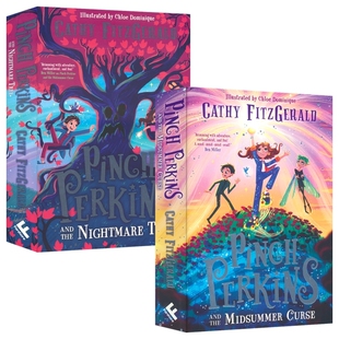 Pinch Perkins 品奇·珀金斯1-2册 Midsummer Curse The Nightmare Tree 奇幻魔法冒险故事 英语课外读物 英文原版进口儿童图书