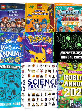 Annual 2025 2026 年鉴 我的世界 Roblox 乐高哈利波特 宝可梦 足球 百科常识 游戏娱乐 青少年英语课外读物 英文原版进口儿童图书