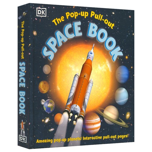 DK The Pop-up Pull-out Space Book 立体翻翻书太空百科全书3D立体太阳系 儿童互动式科普读物STEM主题抽拉设计 英文原版进口图书
