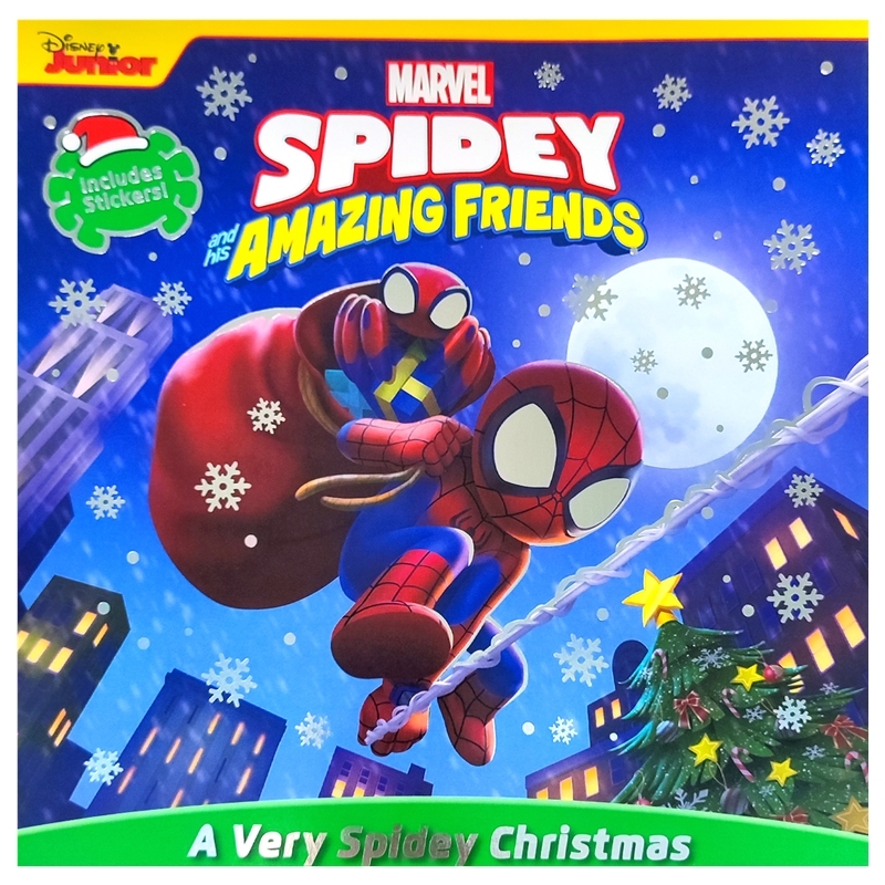 Marvel Spidey And His Amazing Friends A Very Spidey Christmas 漫威蜘蛛侠和他的神奇朋友 圣诞故事读物 英文原版进口儿童图书