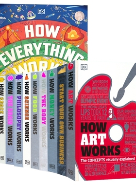 DK How Everything Works How It Works Space Economics Biology 万物如何运作 拆解大百科 太空 经济学 科学 生物 英文原版