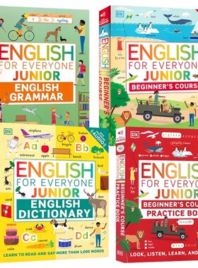 English for Everyone Junior English Grammar Dictionary Beginner's Course DK人人学英语 儿童英语词汇语法 词典 英文原版进口