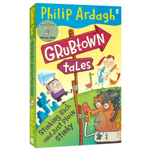 【自营】Grubtown Tales Stinking Rich And Just Plain Stinky 格鲁布镇故事1 搞笑章节小说 青少年英语课外读物 英文原版进口