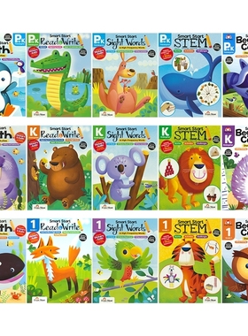 Evan-Moor Smart Start Math 美国教辅聪慧启蒙系列数学高频词编程STEM 幼儿园-一年级 儿童英语练习册 英文原版进口图书