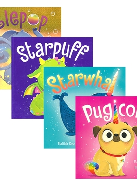 The Magic Pet Shop Series  Elepop Pugicorn Starpuff Starwhal 魔法宠物店 英文故事绘本 奇幻魔法 3-6岁 英文原版进口图书
