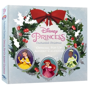 立体圣诞树 进口儿童图书 Enchanted 英文原版 饰品 装 魔法圣诞节 迪斯尼公主 Christmas Princess Disney