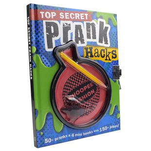 Top Secret Prank Hacks 绝密档案恶作剧英语玩具书 整蛊道具 蟑螂 铅笔 英文原版进口儿童图书