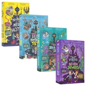 没什么看头旅馆 幽默插画小说 Nothing 4册 Hotel See 儿童英语课外读物 Sewers Fiend 英文原版 the Here Seven The 图书