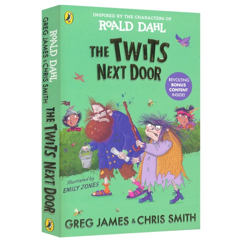 The Twits Next Door 隔壁的蠢特夫妇 罗尔德&middot;达尔经典童书角色全新故事 插画小说 儿童章节读物 英文原版进口图书