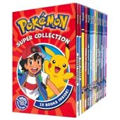 Super 英文原版 Collection 儿童初级章节小说 Pokemon 英文课外读物 精灵宝可梦大冒险15册 桥梁书 进口图书