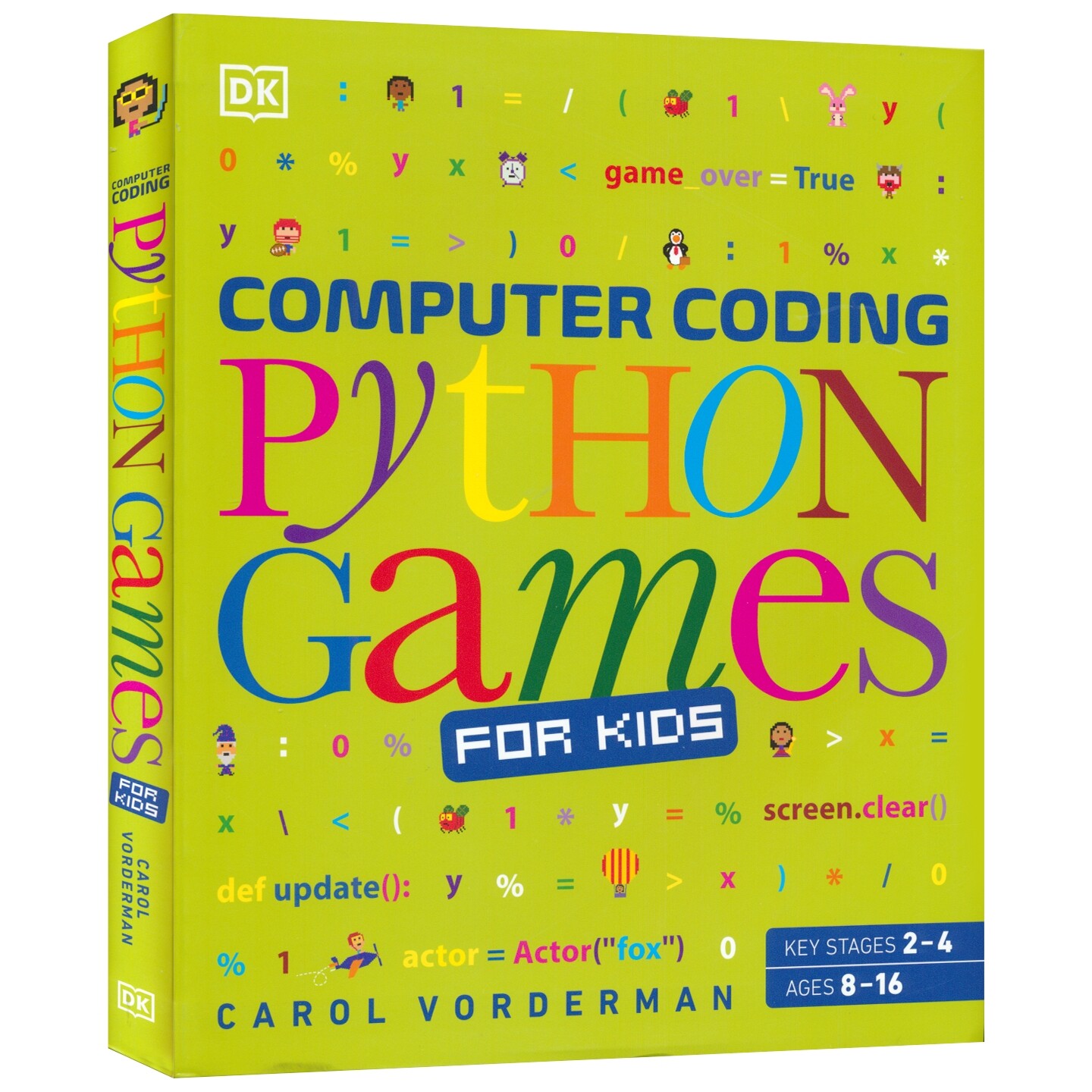 DK Computer Coding Python Games for Kids 儿童电脑游戏Python编程入门 逻辑思维训练 初学计算机编程语言指南 英文原版进口图书