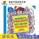 寻找威利美版 Destination 无处不在 益智活动 Waldo 英文原版 儿童找找乐读物 Where Everywhere 瓦尔多 进口图书