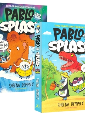 Pablo and Splash 巴勃罗与斯普莱什1-2 穿越冰河世纪 时空穿梭二人组 漫画桥梁书 儿童图像图画小说 幽默冒险故事 英文原版进口