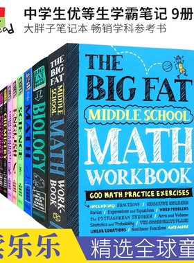 英文原版 Everything You Need to Ace in One Big Fat Notebook 美国中学生优等生学霸课堂笔记 畅销学科工具参考书 重要学科知识