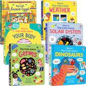 Science 走进科学 百科翻翻洞洞书 Usborne 细菌天气太阳系人体古埃及历史 Inside 英语科普读物 STEM Step 英文原版 进口儿童图书