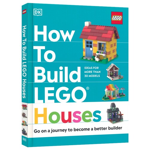DK How to Build LEGO Houses 如何搭建乐高房子 儿童益智游戏 积木玩具 亲子互动 家长指南 6-9岁 幼儿园 英文原版进口图书
