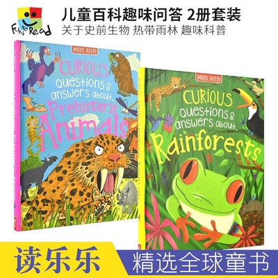 Curious Questions Answers about Rainforests Prehistoric Animals 好奇问与答 儿童百科问答读物  英文原版进口图书