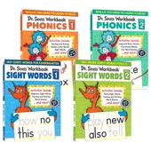 Words Dr. Level Phonics Workbook Seuss 早期阅读启蒙教辅 英文原版 2级 高频词 7岁 Sight 英文练习册 自然拼读 进口