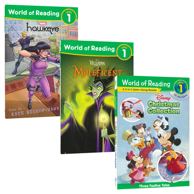 World of Reading L1 Christmas Collection Marvel Maleficent 分级读物阅读世界第1级 迪士尼圣诞漫威故事 英文原版进口儿童图书