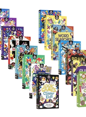 Buster Brain Games Collection 非凡大脑系列 益智游戏 儿童思维能力训练 解谜/百科问答/词汇 英文原版进口图书