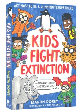 Kids Fight Extinction 对抗物种灭绝 青少年启蒙科普读物 环境保护 7-12岁 全彩插图 英文课外读物 英文原版进口图书