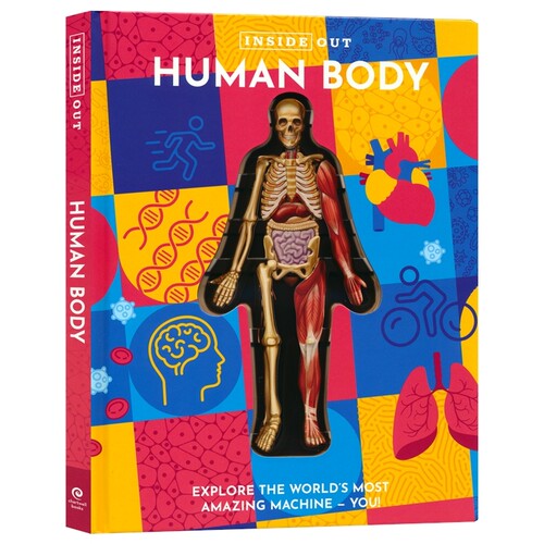 Inside Out Human Body  人体少儿百科 3D图解人体模型 生物科学 人体系统工作原理 6-9岁 中小学生课外科普读物 英文原版进口图书