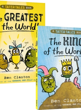Tater Tales The Greatest in the World 土豆故事系列2册《独角鲸和水母》同作者 漫画桥梁书 小学课外读物 英文原版进口儿童图书