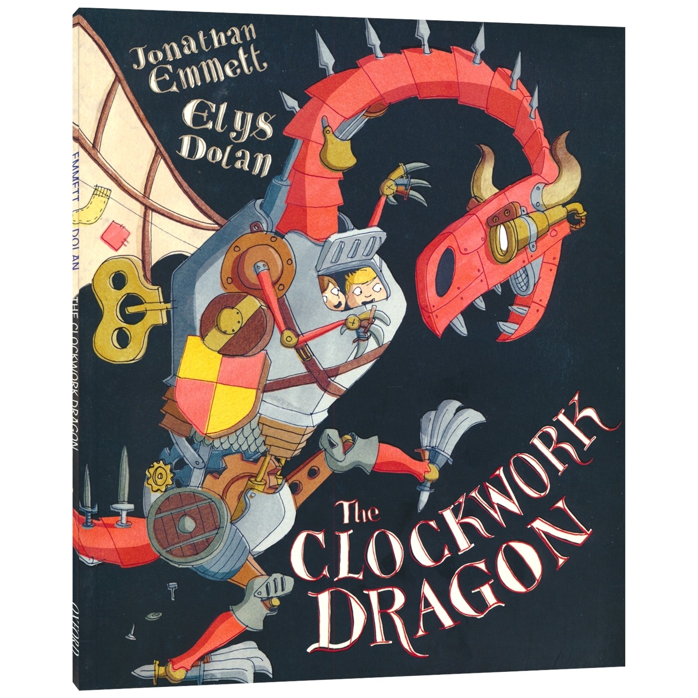 牛津精品绘本 The Clockwork Dragon 发条大怪龙 欢乐冒险故事 STEM 创意合作反欺凌 英语早教启蒙 亲子读物 英文原版进口儿童图书