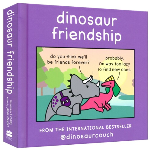 Dinosaur Friendship 恐龙的友谊 儿童趣味漫画书 亲子儿童睡前启蒙读物故事书 James Stewart 精装 英文原版进口