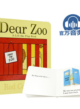 Dear Zoo 亲爱的动物园英文绘本 0-3岁儿童英语纸板翻翻书 立体机关书 吴敏兰书单 启蒙书籍 英文原版进口图书