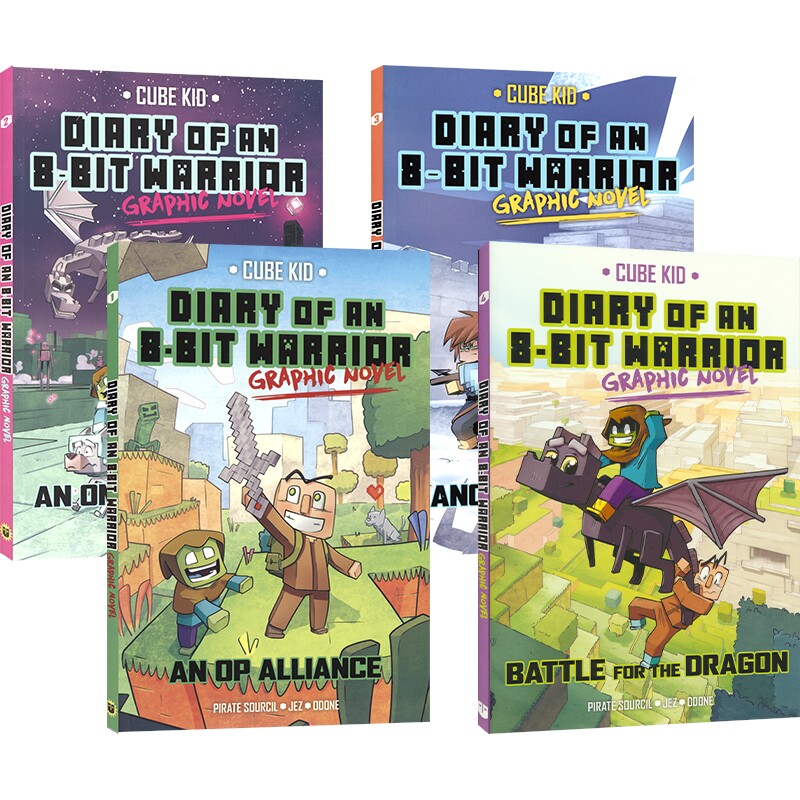 【自营】Diary of an 8-Bit Warrior Graphic Novel 8位勇士日记漫画版 Minecraft 非官方桥梁书 奇幻冒险课外英语读物 英文原版