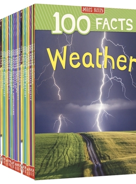 100 Facts Dinosaurs Volcanoes Reptiles Rainforests Pyramids 100个事实系列百科科普读物绘本 英文原版图书