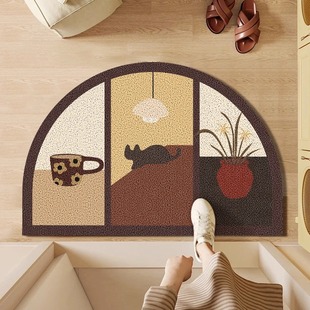 地毯可裁剪 卡通入户门丝圈地垫防滑刮沙家用脚垫玄关进门门垫新款